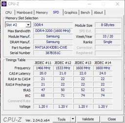 Ноутбучна оперативна пам'ять Samsung DDR4 16GB 3200MHz SO-DIMM 2Rx8 PC4-3200AA (M471A2K43EB1-CWE) фото від покупців 7