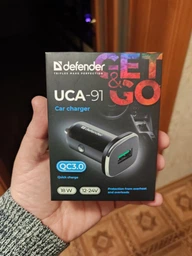 Автомобильное зарядное устройство Defender UCA-91 USB QC3.0 18W (83830) фото от покупателей 1
