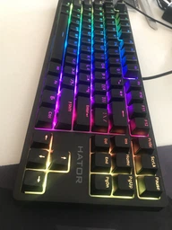 Клавиатура проводная Hator Rockfall TKL Mecha Green USB Black (HTK-620) фото от покупателей 3