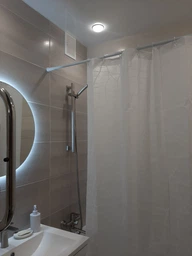 Шторка для ванной Tropik Marble белая 180*200 см BS3182 фото от покупателей 1