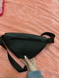 Женская поясная сумка бананка из экокожи городская сумка Sambag Marina MSG, белая 60503 фото от покупателей 1