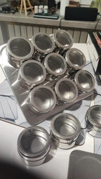 Набір баночок для спецій на магнітній підставці 9 баночок Edenberg EB-3500 фото от покупателей 4