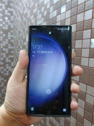 Карбонова накладка Nillkin Camshield (шторка на камеру) Samsung Galaxy S23 Ultra Чорний / Black