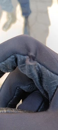 Зимові лижні вітрозахисні рукавички Windstopper сенсорні, Чорні фото від покупців 2
