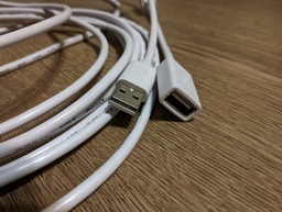 Кабель-удлинитель Atcom USB 2.0 AM/AF 2 Ferite 5 м White (4717) фото от покупателей 3
