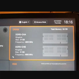 Kingston Пам'ять ноутбука DDR5 64GB KIT (32GBx2) 4800 FURY Impact фото від покупців 12