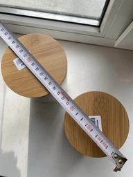 Ємність для зберігання МВМ MY HOME 800 мл Біла з деревом (KP-13 M WHITE/WOOD) фото від покупців 1
