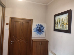 Картина Голубой Цветок Malevich Store 35x35 см (KV0817)