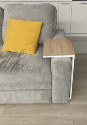 Столик приставной Терри Ferrum-decor 650x440x330 Белый металл ДСП Дуб Сонома 16 мм (TERR011) фото от покупателей 5