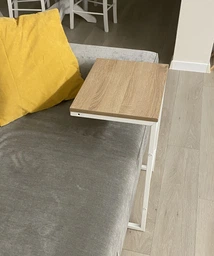 Столик приставной Терри Ferrum-decor 650x440x330 Белый металл ДСП Дуб Сонома 16 мм (TERR011) фото от покупателей 4