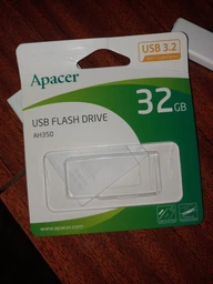 Флеш пам'ять USB Apacer AH350 64GB USB 3.2 Gen1 Black (AP64GAH350B-1) фото від покупців 4