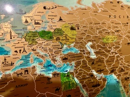 Cкретч карта мира с флагами MyMap Flags edition на украинском языке в тубусе, Scratch off map фото от покупателей 5