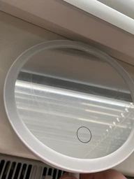 Дзеркало з лед підсвіткою LED для макіяжу з підставкою у ванну кімнату настільне косметичне сенсорне на USB 3 режими підсвічування фото від покупців 11