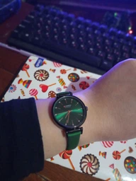 Універсальний сучасний наручний годинник Curren Grass Green фото від покупців 2