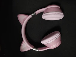 Беспроводные наушники ATD АКZ-К27L с кошачьими ушками, LED-подсветкой, Bluetooth, FM, MicroSD и микрофоном | Для детей и взрослых | Бежевые фото от покупателей 5