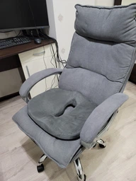 Ортопедическая подушка для сидения Max Comfort TM Correct Shape от гемороя, простаты, подагры. чёрный (37375)