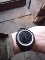 Наручные часы Skmei Amigo 1251 Черные с коричневым фото от покупателей 2
