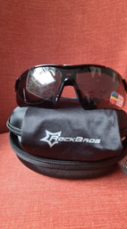 Окуляри спортивні RockBros Polarized UV400 5 лінз велосипедні Чорний (WE050411) фото від покупців 14