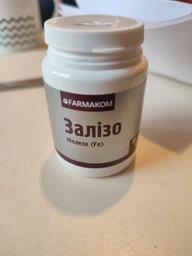 Железо FARMAKOM 60 табл./уп. 0,5 г (4820206961389)