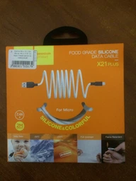Кабель USB Hoco X21 Plus Silicone USB - Micro USB 1m Чорно-Синій