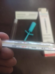 Термометр медичний Gamma Thermo Eco скляний рідинний без ртуті (6948647010508) фото від покупців 13