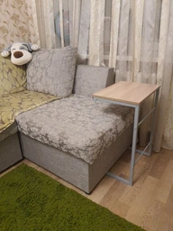 Приставний Столик Террі Ferrum-decor 650x440x330 Сірий метал ДСП Дуб Сан-Маріно 16 мм (TERR016) фото від покупців 3