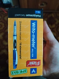 Набір ручок кулькових FLAIR Writometer ball 10км чорна (26109) 12 шт.