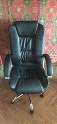 Кресло Barsky Soft Leather (Soft-01) Black фото от покупателей 1