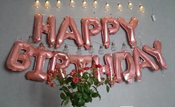 Фольгированные Надувные Шары&nbsp;HAPPY BIRTHDAY Золото фото от покупателей 6