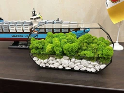 Моссариум MiNature Moss со стабилизированным мхом ягель норвежский фото от покупателей 3