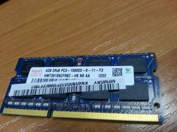Оперативная память Hynix SODIMM DDR3-1333 4096MB PC3-10600 16Chip (HMT351S6BFR8C-H9) фото от покупателей 9