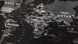 Ігрова поверхня карта світу RZTK Map 900 x 400 x 4 мм
