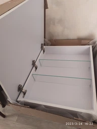 Дзеркальна шафа МОЙДОДИР Руна 41 з LED-світильником Сорренто фото від покупців 1