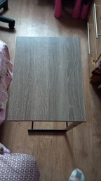 Приставний Столик Террі Ferrum-decor 650x440x330 Чорний метал ДСП Бетон 16 мм (TERR007) фото від покупців 1