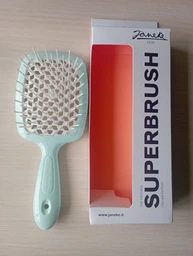 Щетка для волос Janeke Superbrush оранжевая с белым фото от покупателей 17