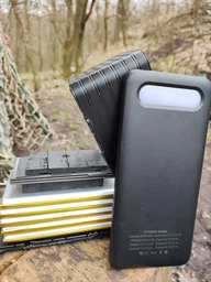 Павербанк Power bank 4 роз'єми I-Battery 80000 mAh з ліхтариком та вбудованими кабелями Чорна фото от покупателей 2