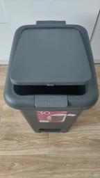 Відро для сміття 30 л з кришкою та педаллю пластикове MVM BIN-01 30L GRAY фото від покупців 10
