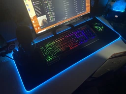 Игровая поверхность с подсветкой INTEKO 300х800х4мм RGB черный фото от покупателей 13