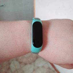 Ремешок нейлоновый MRK для фитнес браслета Xiaomi Mi Band 7/6/5/4/3 Черный+dark blue (mrk6388) фото от покупателей 19