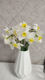 Ваза для цветов MBM HOME пластиковая 20 см DH-FLOWERS-07 PINK Розовая фото от покупателей 2