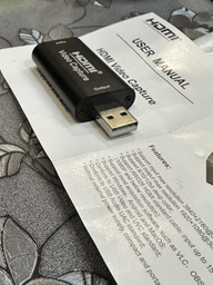 Міні карта відеозахвату BauTech USB до HDMI Відеореєстратор 1080P чорний (1008-928-00) фото від покупців 1