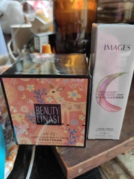 Набор База под макияж 3в1 трёхцветная выравнивающая IMAGES Repair Capacity Cream + Кушон Venzen Clear Cover Beauty Cream, тон 01 Натуральный