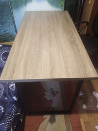 Компьютерный стол Ferrum-decor Дейв 75x140x70 черный ДСП Дуб Сан-Марино 32мм фото от покупателей 9