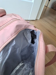 Спортивна сумка жіноча з відділом для взуття Pink дорожня модель 120-1 (Рожева) фото від покупців 2