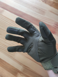 Тактичні рукавички Combat Touch Touchscreen військові Хакі XL фото від покупців 1