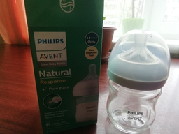 Скляна пляшечка для годування Philips AVENT Natural Природний потік 120 мл (SCY930/01) фото від покупців 1