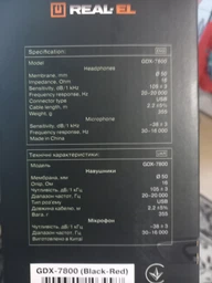Наушники real-el gdx-7800 Black/Red фото от покупателей 13