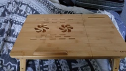 Бамбуковый столик для ноутбука UFT T26 New с подставкой для смартфона фото от покупателей 7