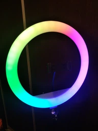 Кольцевая лампа 33 см цветная Штатив 2 метра Держатель для телефона RGB фото от покупателей 1