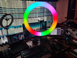 Кольцевая лампа 45 см цветная RGB Ring Fill сенсорное управление + Штатив + пульт + сумка фото от покупателей 2